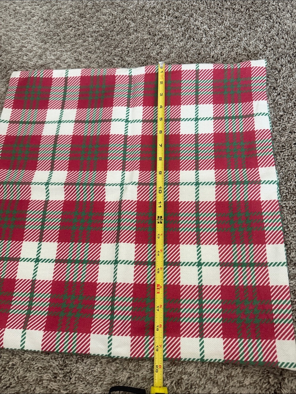 Plaid Red and White Pillow Covers - Set of 4 - Picture 4 of 4